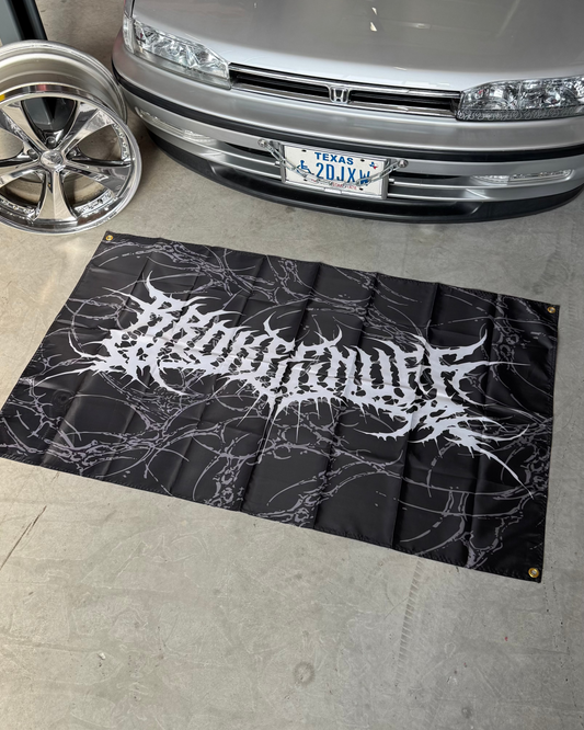 Death Metal Cyber Sigilism Garage Flag
