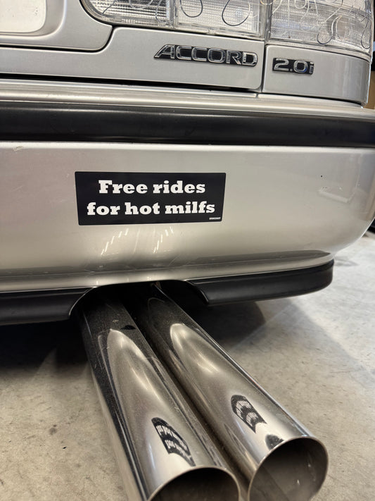 Free rides for hot milfs Slap Sticker