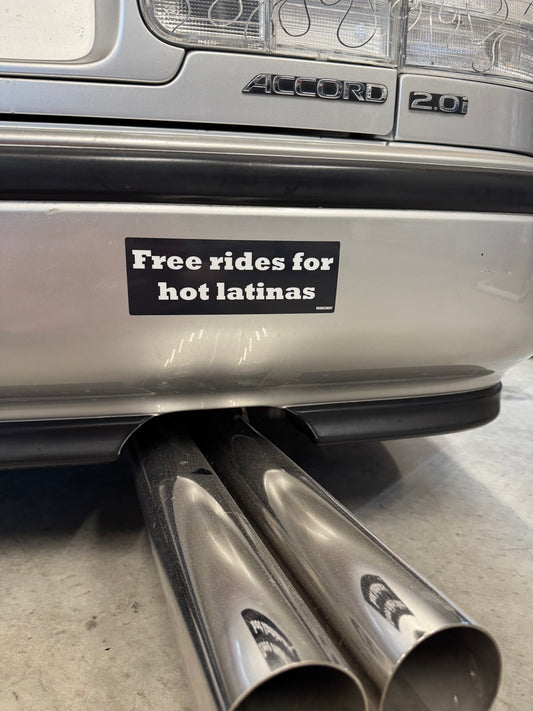 Free rides for hot latinas Slap Sticker