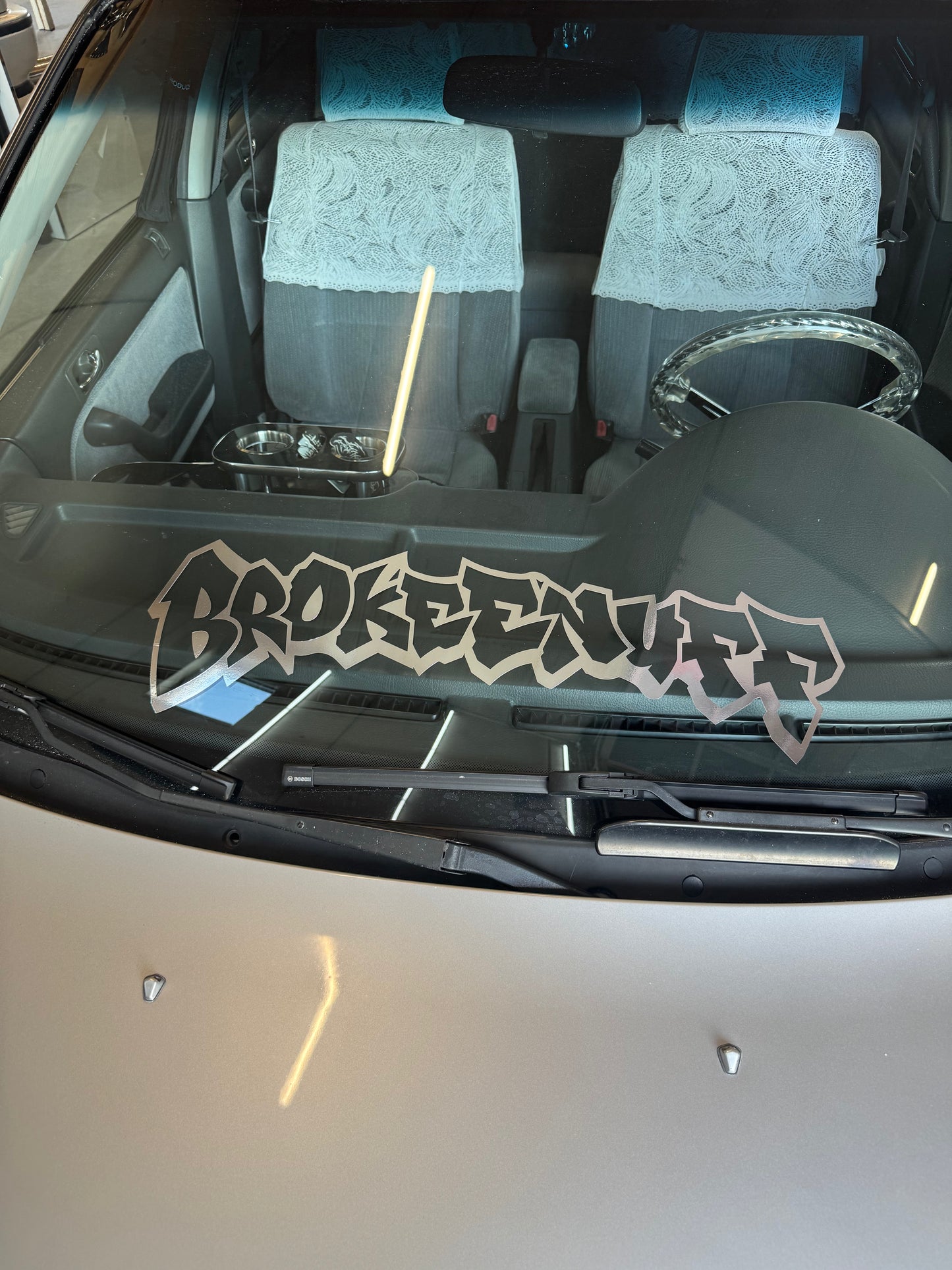 Brokeenuff Graffiti V2 Front or Rear Window Banner