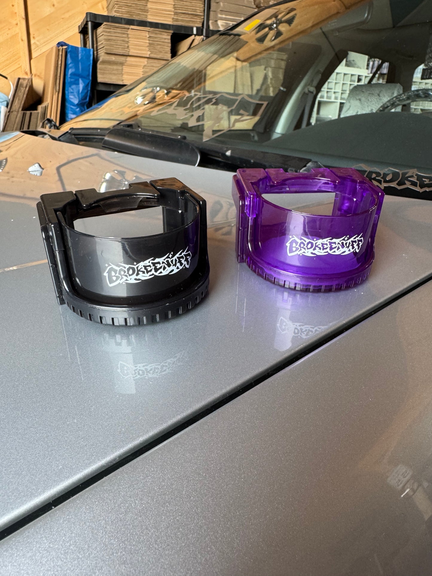 Cup Holder Tribal Graffiti black or purple