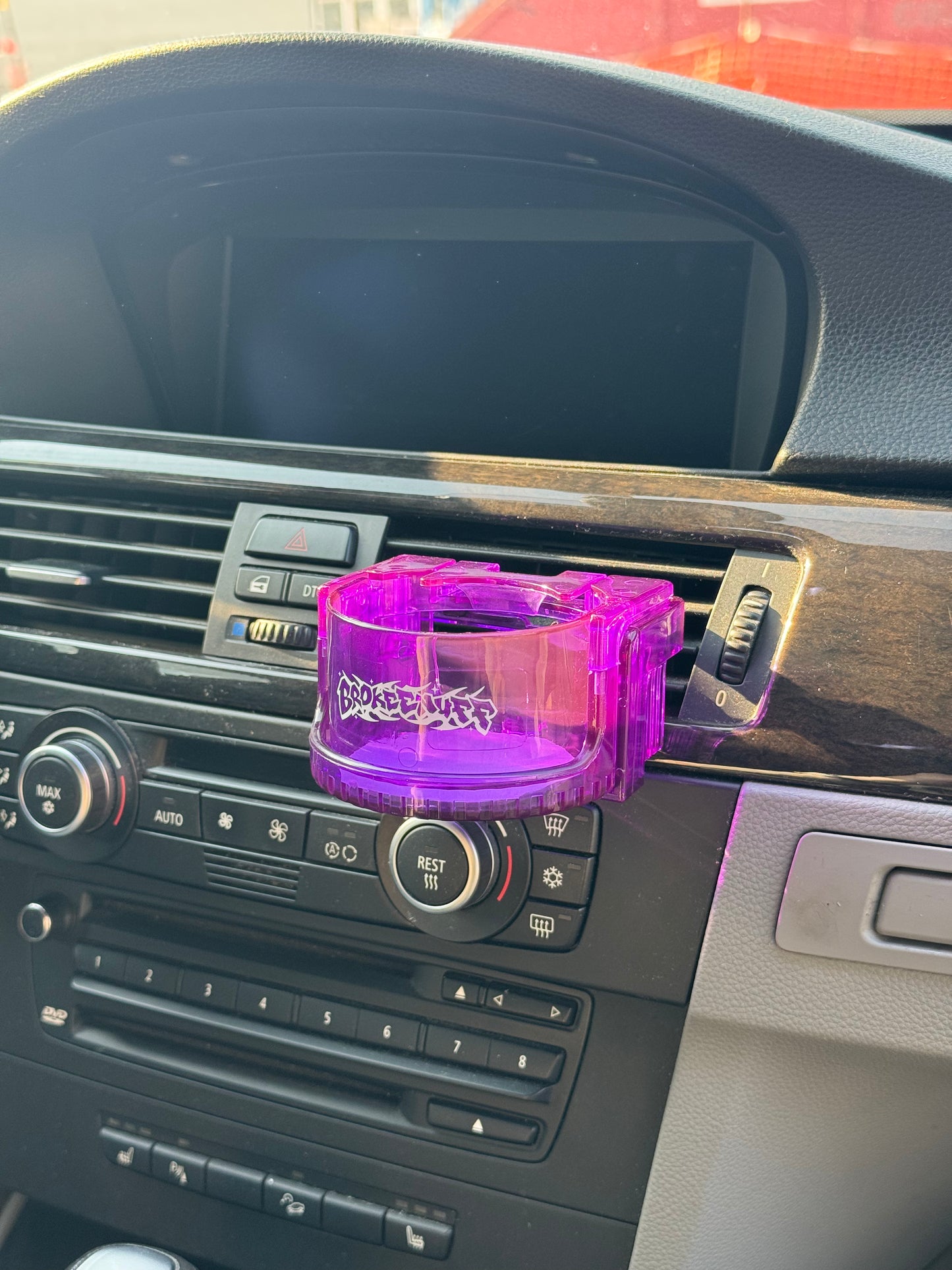 Cup Holder Tribal Graffiti black or purple