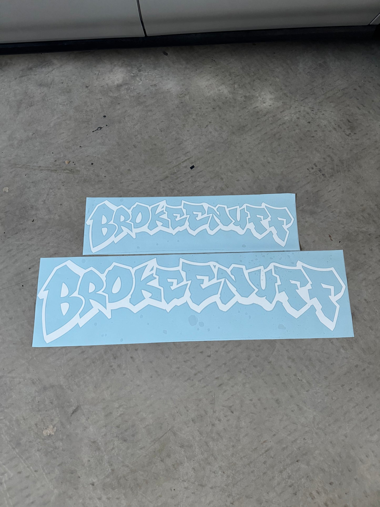 Brokeenuff Graffiti V2 Front or Rear Window Banner