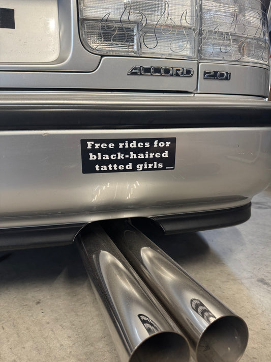 Free rides for black-haired tatted girls - Slap Sticker