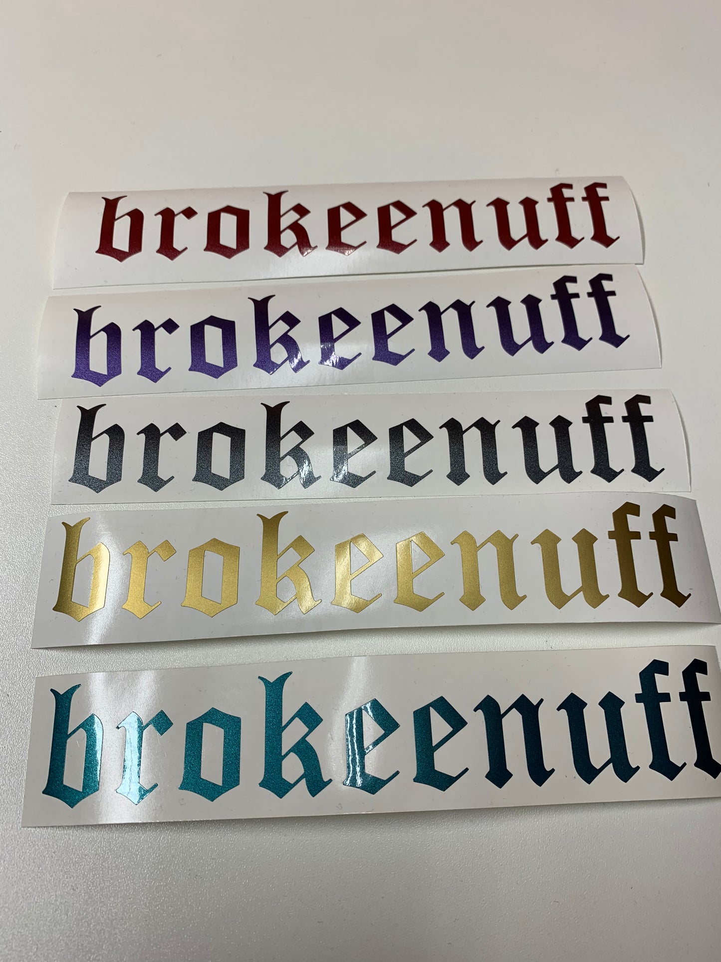 brokeenuff Small Sticker