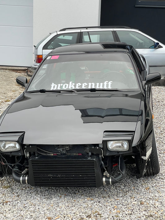 Brokeenuff Gothic Windshield Banner