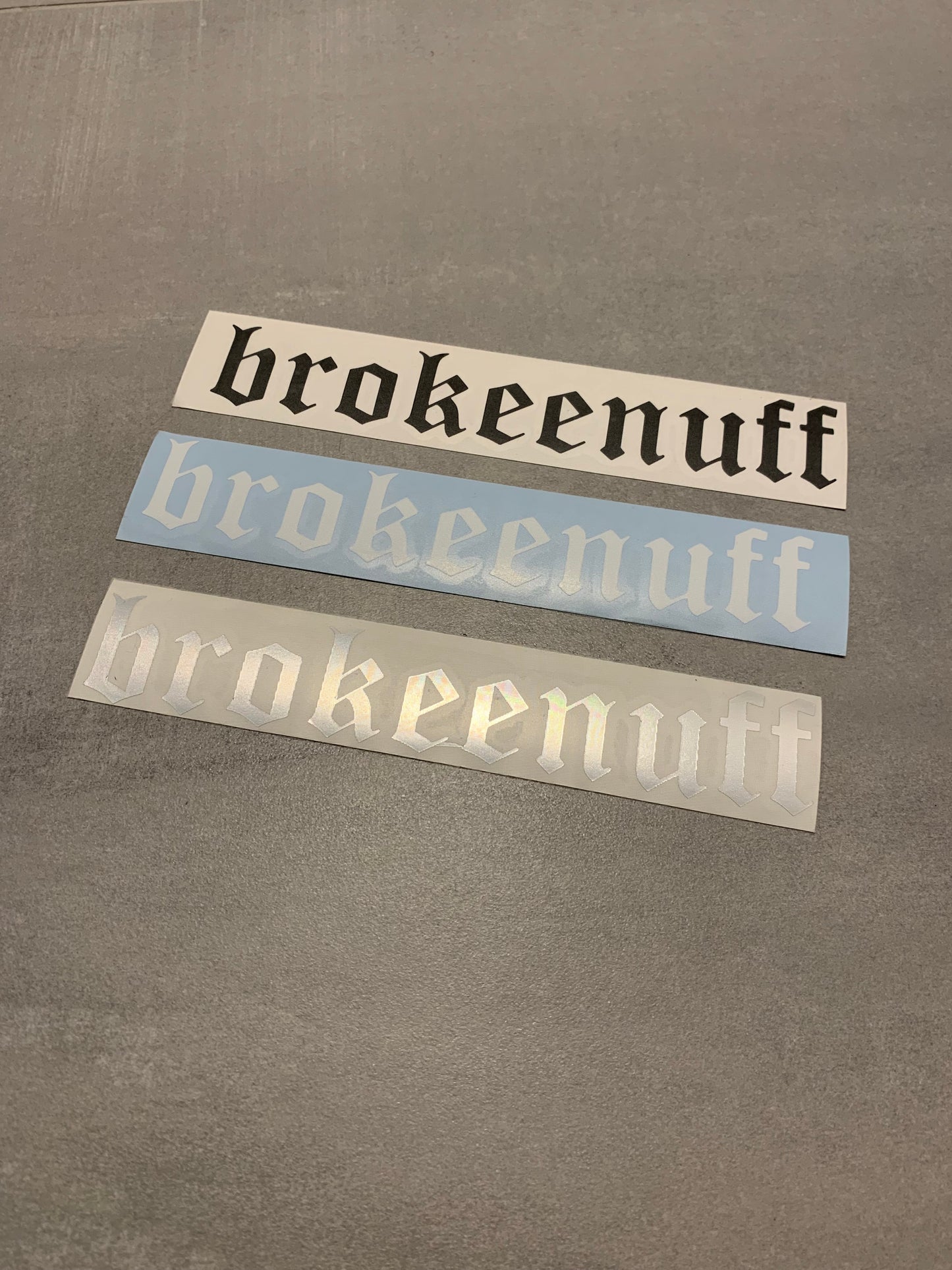 brokeenuff Small Sticker