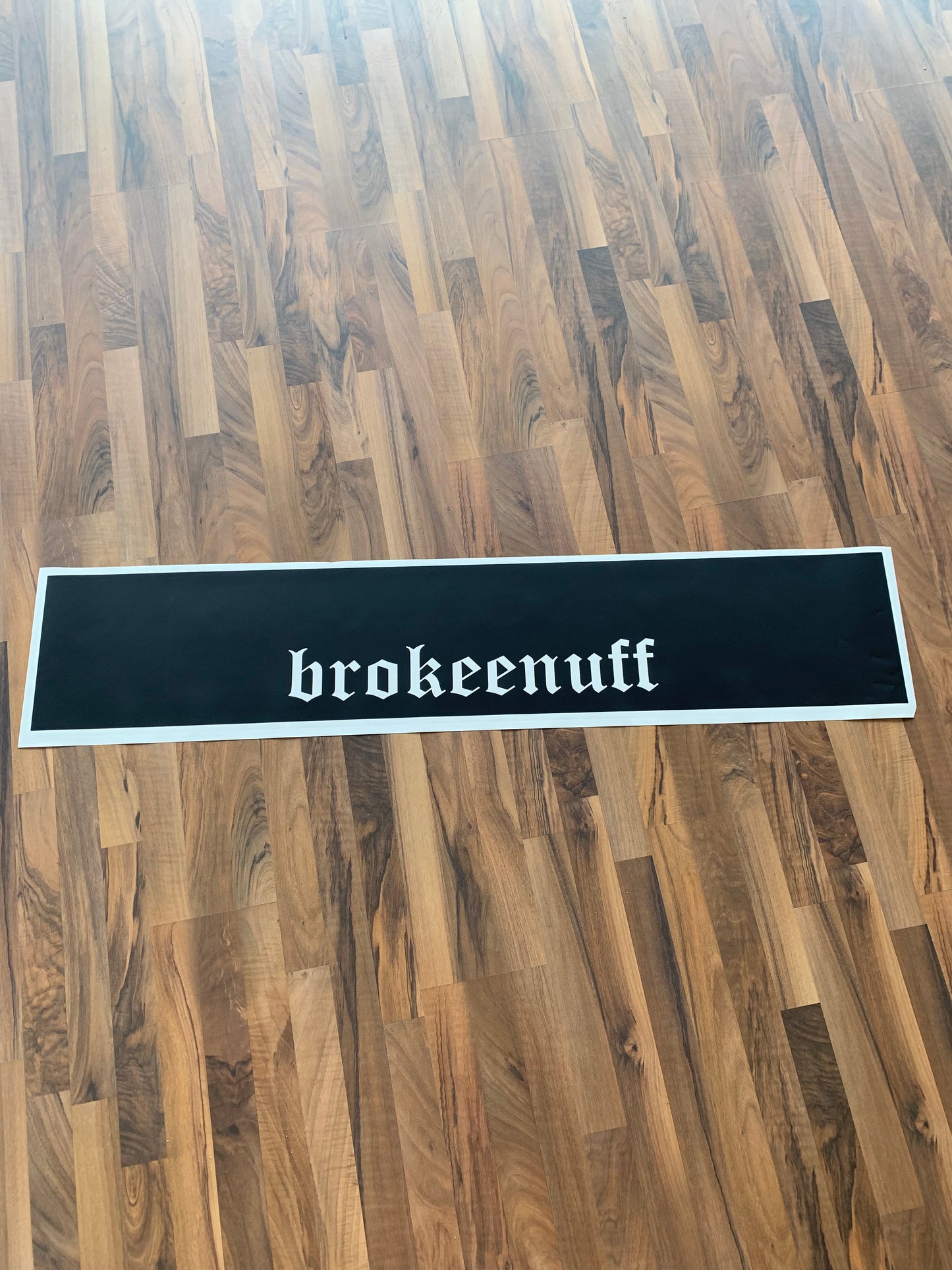 BROKEENUFF Sun Strip Banner black matt