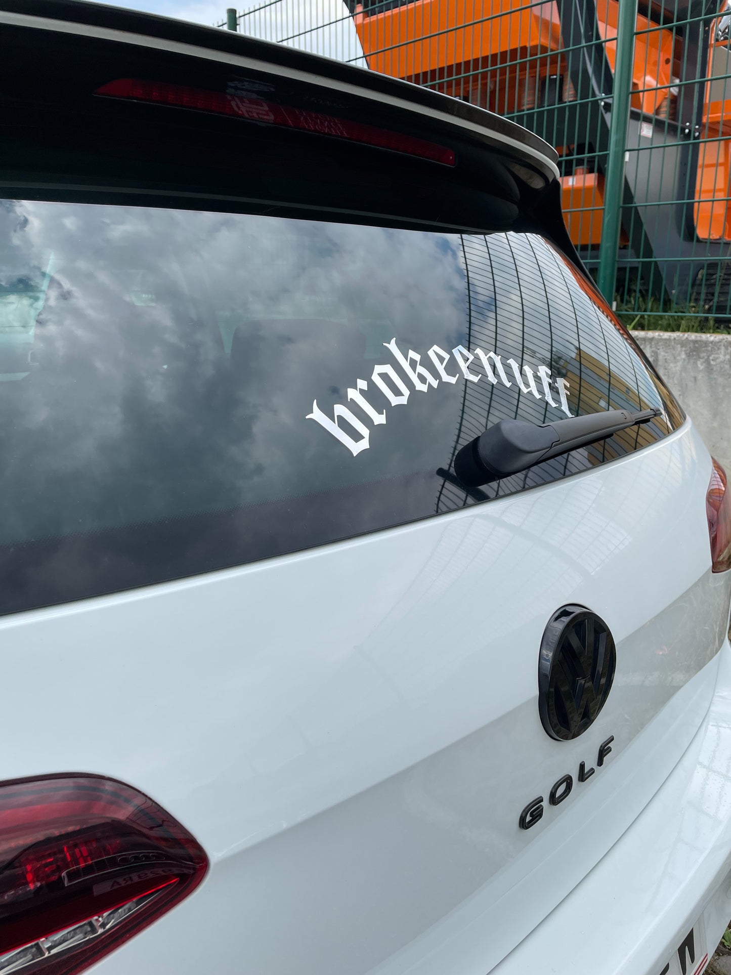 brokeenuff Curved Sticker